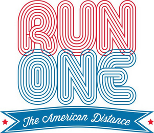RUN ONE THE AMERICAN DISTANCE logo
