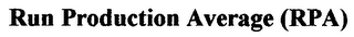 RUN PRODUCTION AVERAGE (RPA) logo