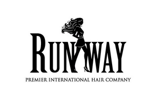 RUN WAY PREMIER INTERNATIONAL HAIR COMPANY logo