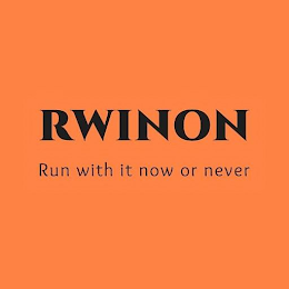 RUN WITH IT NOW OR NEVER logo