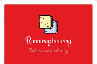 RUNAWAY LAUNDRY PICK UP AND DELIVERY logo