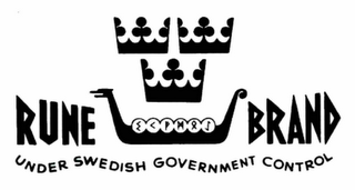 RUNE BRAND UNDER SWEDISH GOVERNMENT CONTROL logo