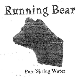 RUNNING BEAR PURE SPRING WATER logo