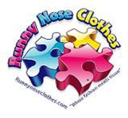 RUNNY NOSE CLOTHES RUNNYNOSECLOTHES.COM "WHERE FASHION MEETS TISSUE" logo