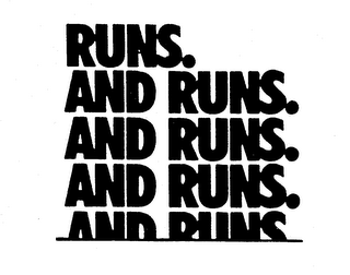 RUNS. AND RUNS. logo