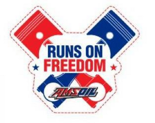 RUNS ON FREEDOM AMSOIL logo