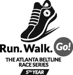 RUN.WALK.GO! THE ATLANTA BELTLINE RACE SERIES 5TH YEAR logo