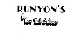 RUNYON'S A NEW YORK SALOON logo