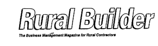 RURAL BUILDER THE BUSINESS MANAGEMENT FOR RURAL CONTRACTORS logo