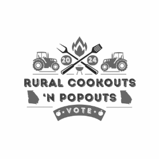 RURAL COOKOUTS 'N POPOUTS 20 24 VOTE logo