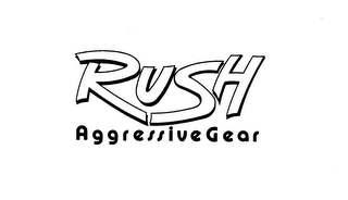 RUSH AGGRESSIVE GEAR logo