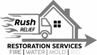 RUSH RELIEF RESTORATION SERVICES FIRE WATER  MOLD  BIO logo