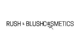 RUSH X BLUSHCOSMETICS logo