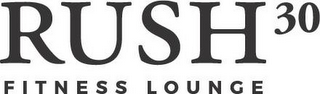 RUSH30 FITNESS LOUNGE logo