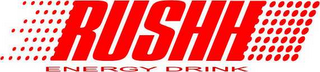 RUSHH ENERGY DRINK logo