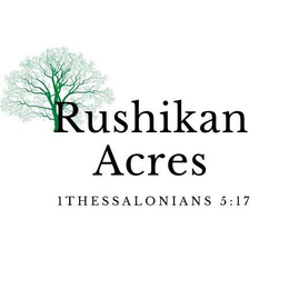 RUSHIKAN ACRES 1THESSALONIANS 5:17 logo