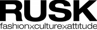 RUSK FASHION CULTURE ATTITUDE logo
