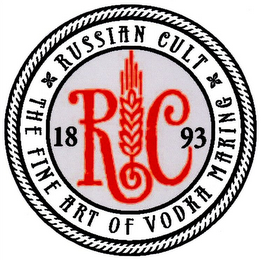 RUSSIAN CULT THE FINE ART OF VODKA MAKING RC 1893 logo