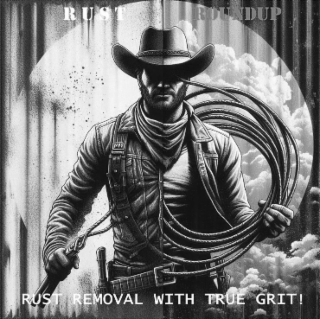 RUST ROUNDUP RUST REMOVAL WITH TRUE GRIT! logo