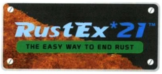 RUSTEX 21 THE EASY WAY TO END RUST logo