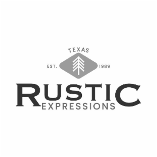 RUSTIC EXPRESSIONS EST. TEXAS 1989 logo