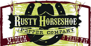 RUSTY HORSESHOE PEPPER COMPANY MEDIUM 0 TRANS FAT logo