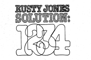 RUSTY JONES SOLUTION: 1234 logo