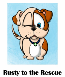 RUSTY TO THE RESCUE logo