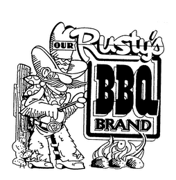 RUSTY'S BBQ BRAND logo