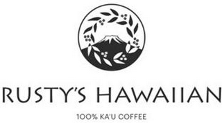 RUSTY'S HAWAIIAN 100% KA'U COFFEE logo