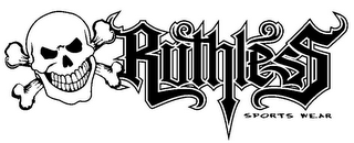 RUTHLESS SPORTS WEAR logo