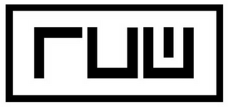 RUW RECYCLED URBAN WEAR logo