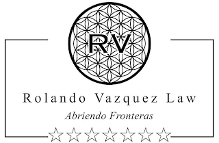 RV ROLANDO VAZQUEZ LAW ABRIENDO FRONTERAS logo