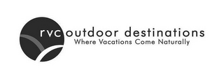 RVC OUTDOOR DESTINATIONS WHERE VACATIONS COME NATURALLY logo