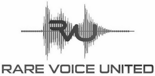 RVU RARE VOICE UNITED logo