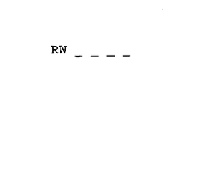 RW logo