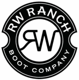 RW RANCH RW BOOT COMPANY logo