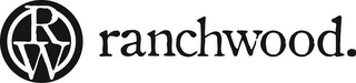 RW RANCHWOOD. logo