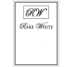 RW RARE WHITE logo