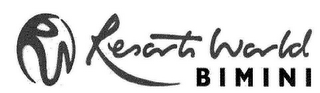 RW RESORTS WORLD BIMINI logo