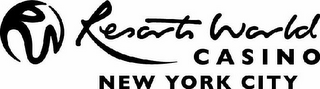 RW RESORTS WORLD CASINO NEW YORK CITY logo