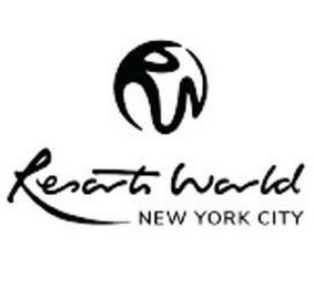 RW RESORTS WORLD NEW YORK CITY logo