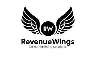 RW REVENUEWINGS ONLINE MARKETING SOLUTIONS logo