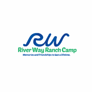 RW RIVER WAY RANCH CAMP MEMORIES AND FRIENDSHIPS TO LAST A LIFETIME. logo