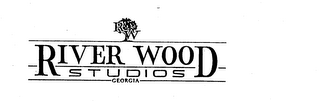 RW RIVER WOOD STUDIOS GEORGIA logo
