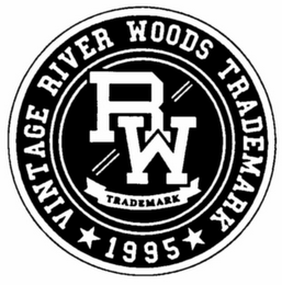 RW VINTAGE RIVER WOODS TRADEMARK 1995 logo
