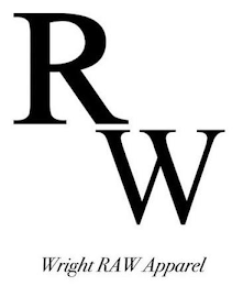 RW WRIGHT RAW APPAREL logo