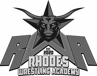 RWA EST. 2020 RHODES WRESTLING ACADEMY logo