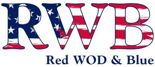RWB RED WOD & BLUE logo