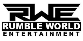 RWE RUMBLE WORLD ENTERTAINMENT logo